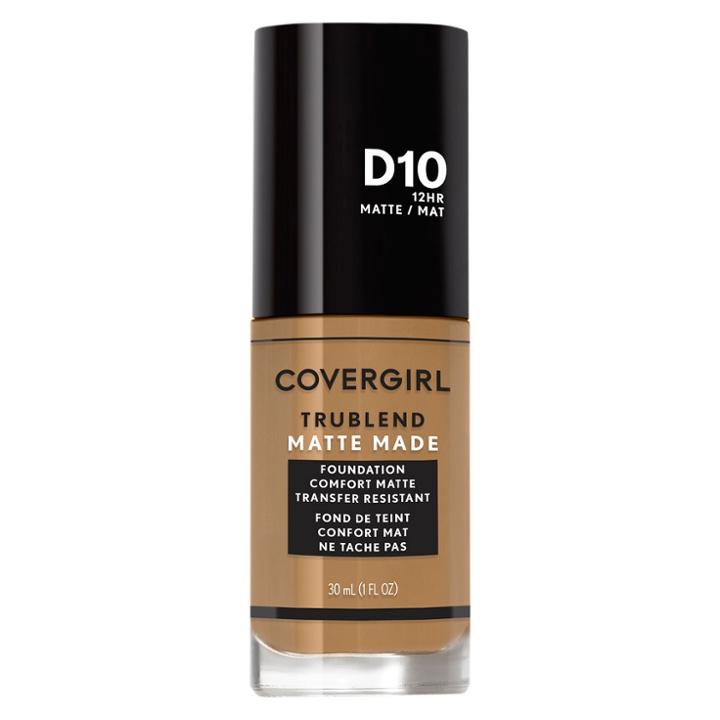 Covergirl Trublend Matte Made Foundation D10 Golden Caramel