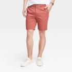 Men's Every Wear 9 Slim Fit Flat Front Chino Shorts - Goodfellow & Co Aubusson Red