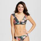Vanilla Beach Women's Floral Print Off The Shoulder Bandeau Bikini Top - Hawaiian Floral