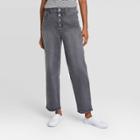 Women's High-rise Vintage Straight Cropped Jeans - Universal Thread Gray Denim Wash
