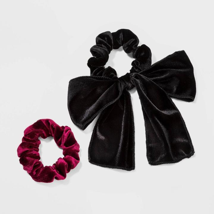 Velvet Hair Twister 2pc- A New Day Wine/black
