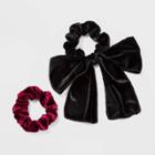 Velvet Hair Twister 2pc- A New Day Wine/black