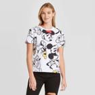 Women's Disney Mickey And Friends Short Sleeve Graphic T-shirt - White