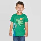 Petitetoddler Boys' Short Sleeve Basketball Trex Graphic T- Shirt - Cat & Jack Green