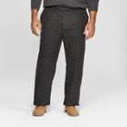 Men's Big & Tall Plaid Solid Straight Fit Lightweight Trouser - Goodfellow & Co Zodiac Night 48x32, Size:
