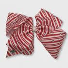 Girls' Jojo Siwa Candy Cane Bow Hairclip - Red