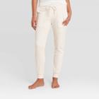 Women's Cozy Fleece Lounge Pajama Pants - Stars Above Cream