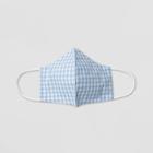 Women's Gingham Print Mask - Who What Wear Blue