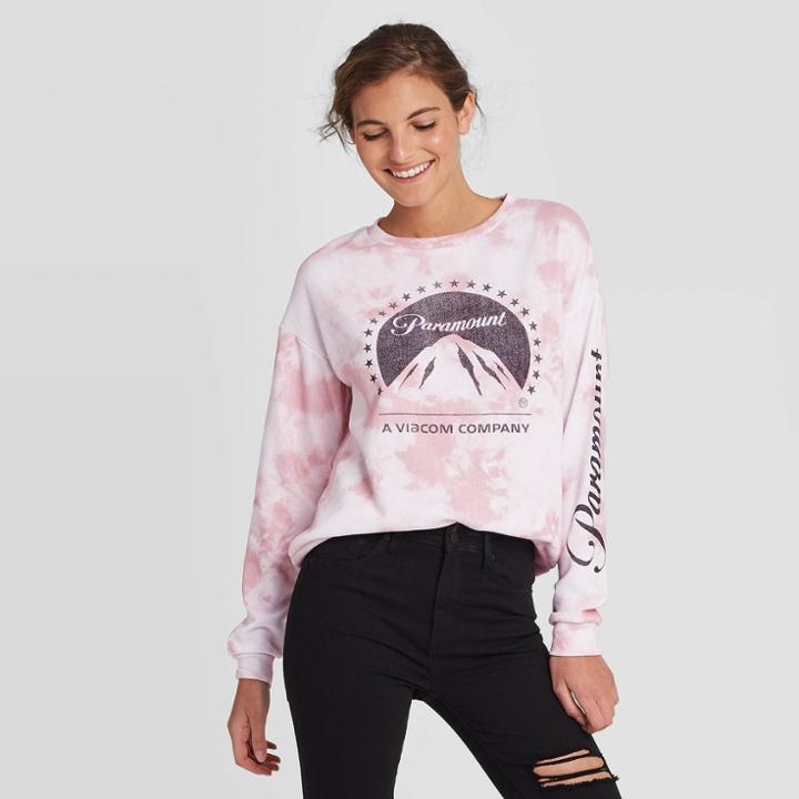 Paramount Pictures Women's Paramount Graphic Sweatshirt - Fifth Sun (juniors') - White