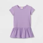 Toddler Solid Short Sleeve Pullover Dress - Cat & Jack Light Purple