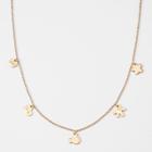 Girls' Disney Mickey Mouse Charm Necklace - Gold