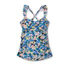 Scoop Neck Ruffle Strap Maternity Tankini Top - Isabel Maternity By Ingrid & Isabel Floral