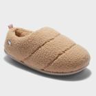 Women's Dluxe By Dearfoams Chloe Puffer Slippers - Tan
