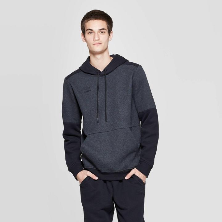 Umbro Men's Fleece Hoodie - Black Beauty Heather L, Size: Large, Black Beauty Grey