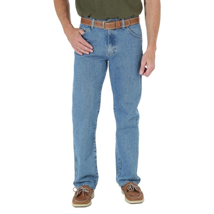 Wrangler Men's Big & Tall 5-star Regular Fit Jeans - Bleach