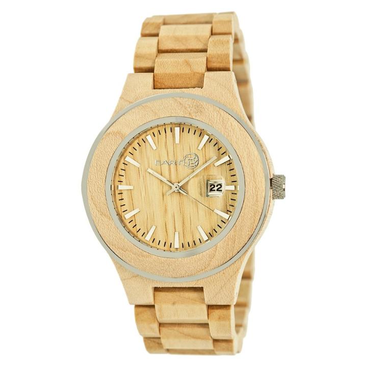 Earth Wood Men's Eco - Friendly Sustainable Wood Bracelet Watch - Khaki