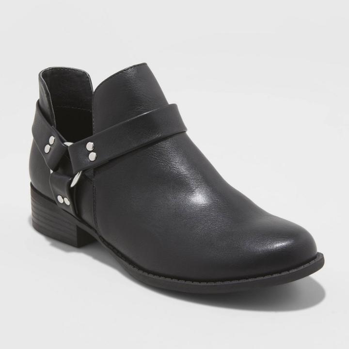 Women's Yeva Western Harness Bootie - Wild Fable Black