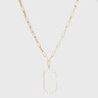 Sugarfix By Baublebar Pearl Initial G Pendant Necklace - Pearl, White