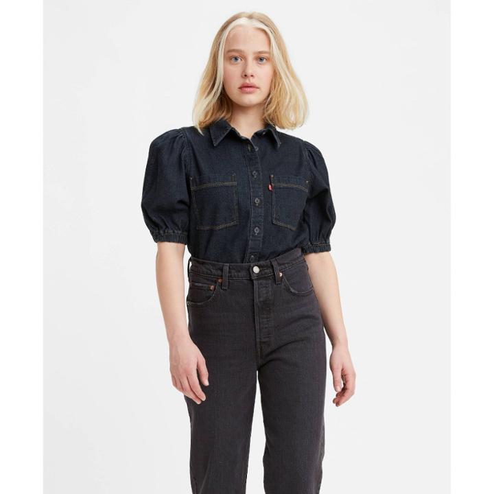 Levi's Women's Alice Short Sleeve Denim Button-down Shirt - Don't Trip