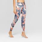 Women's Comfort Printed 7/8 Mid - Rise Leggings - Joylab Batik Scroll Cognac