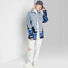 Women's Cozy Shacket - Wild Fable Light Blue