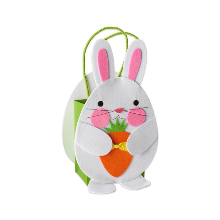 Papyrus Die Cut Felt Bunny Medium Gift Bag,