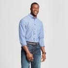 Target Men's Big & Tall Standard Fit Northrop Long Sleeve Button-down Shirt - Goodfellow & Co Geneva Blue