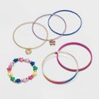 Girls' 6pk Bangel Bracelet Set - Cat & Jack , One Color