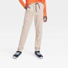 Boys' Premium Fleece Jogger Pants - All In Motion Khaki