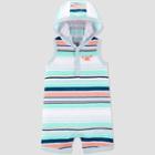 Baby Boys' Crab Embroided Stripe One Piece Romper - Just One You Made By Carter's Green/white Newborn, Boy's