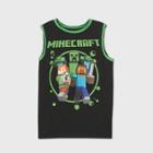 Boys' Minecraft Tune Up Muscle Tank Top - Black