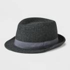 Toddler Boys' Herringbone Fedora Hat - Cat & Jack Gray Newborn