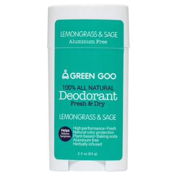 Green Goo Deodorant Oval Stick Lemongrass & Sage Natural Deodorant