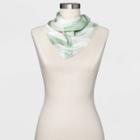 Women's Abstract Print Silk Square Scarf With Gift Box- A New Day Mint Green, Women's,