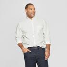 Men's Tall Standard Fit Long Sleeve Northrop Poplin Button-down Shirt - Goodfellow & Co White