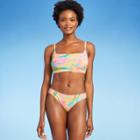Juniors' Ribbed Bralette Bikini Top - Xhilaration Marble D/dd Cup