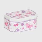 Mele & Co. Kelsey Girls' Glitter-fly Musical Ballerina Jewelry Box - White