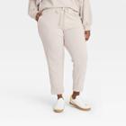 Women's Plus Size Jogger Pants - Universal Thread Cream