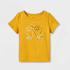 Toddler Adaptive Short Sleeve Graphic T-shirt - Cat & Jack Medium Mustard Yellow