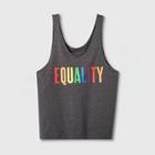 Target Pride Adult Extended Size Scoop Neck Tank Top - Charcoal 2xb, Adult Unisex, Gray