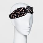 Women's Velvet Printed Headband - Who What Wear Black Acid