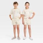 Kids' Short Sleeve T-shirt - Cat & Jack Beige