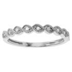 Journee Collection 1/10 Ct. T.w. Round-cut Diamond Wedding Pave-set Ring In Sterling Silver (hi-i3) - Silver