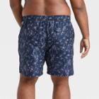 Men's Big & Tall 7 Mini Flamingo Swim Trunks - Goodfellow & Co Blue