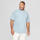 Men's Tall Regular Fit Short Sleeve Pique Shirt - Goodfellow & Co Blue Cohosh