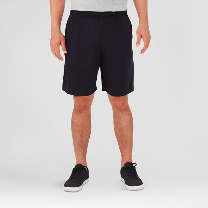 Fruit Of The Loom Select Men's 9.5 Breathable Lounge Shorts - Black