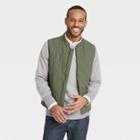 Men's Lightweight Quilted Puffer Vest - Goodfellow & Co Olive Green