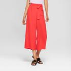 Eclair Women's Wide Leg Belted Pants - Clair Red