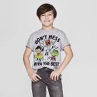 Boys' Teen Titans Go! Don't Mess With The Best Short Sleeve T-shirt - Athletic Heather