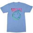 Merch Traffic Women's Nirvana Logo Short Sleeve Graphic T-shirt - Blue